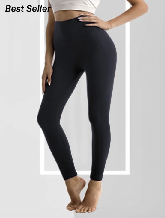 SEEMLESS STRETCHY FOOTLESS, FLEECE LINED TIGHTS SEEMLESS STRETCHY FOOTLESS, FLEECE LINED TIGHTS